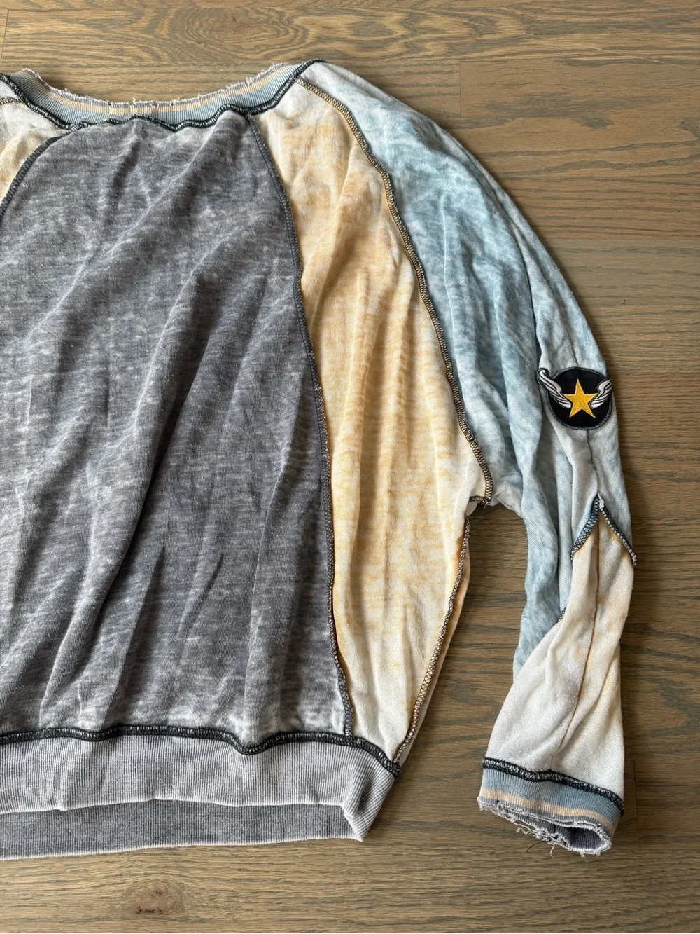 Free People Lightweight Raglan Sweatshirt Large